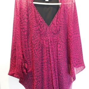 Diana von Furstenber DVF Hot Pink dress XS